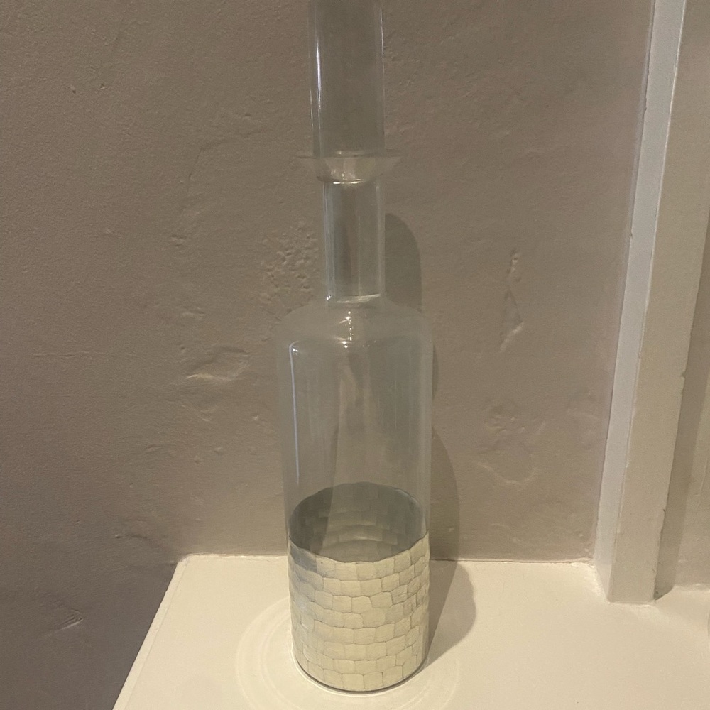 Silver Foil Honeycomb Decanter